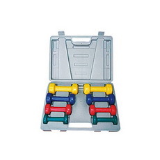 Vinyl Dumbbell Set with Case