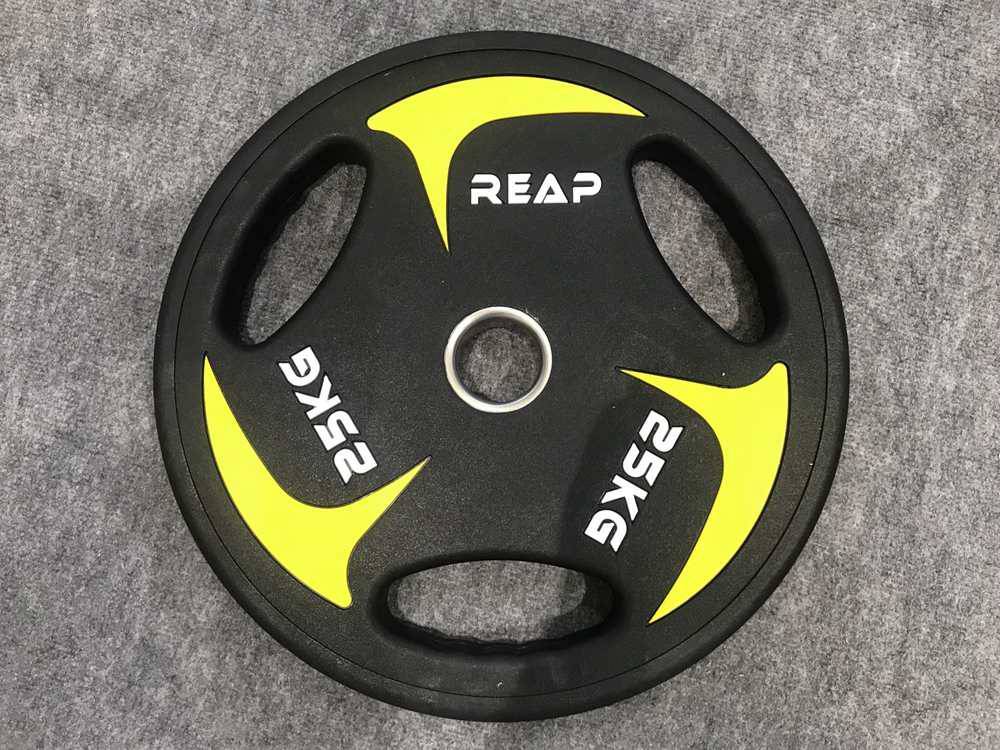 REAP pu tri grip weight plates