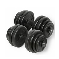 cement dumbbell set