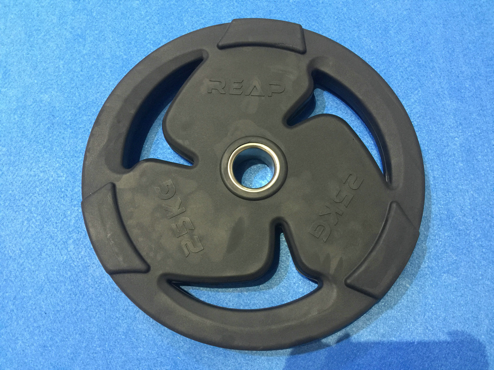 REAP olympic black rubber plate