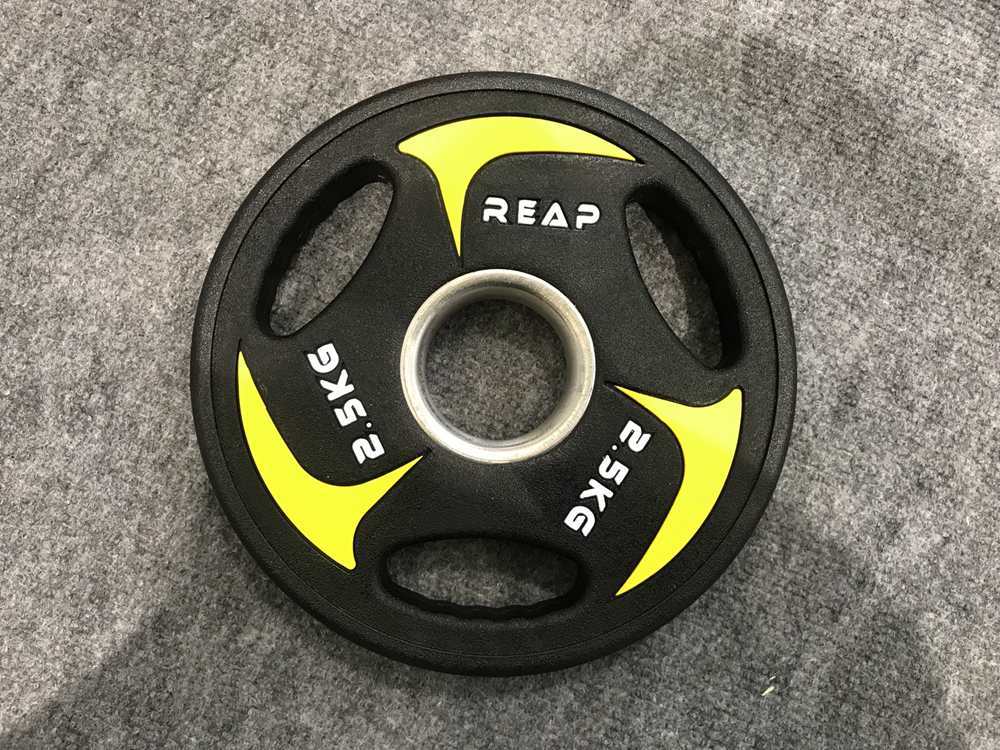 REAP pu tri grip weight plates