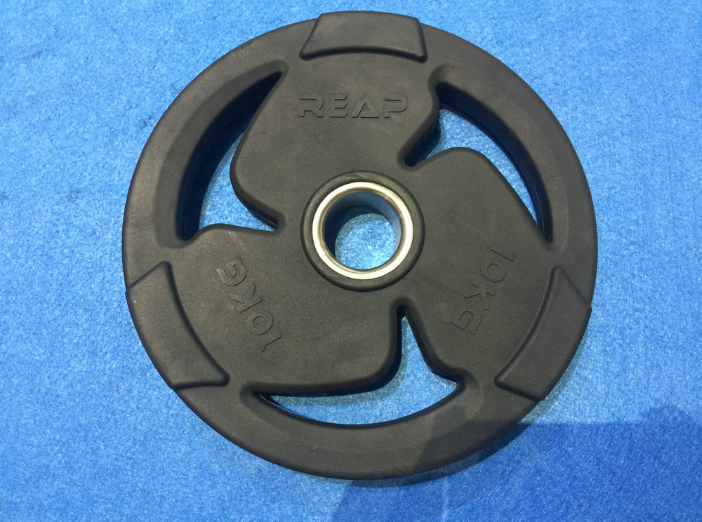 REAP olympic black rubber plate