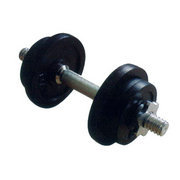 Black Cast Iron Dumbbell Set