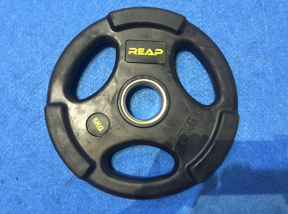 REAP olympic black rubber plate
