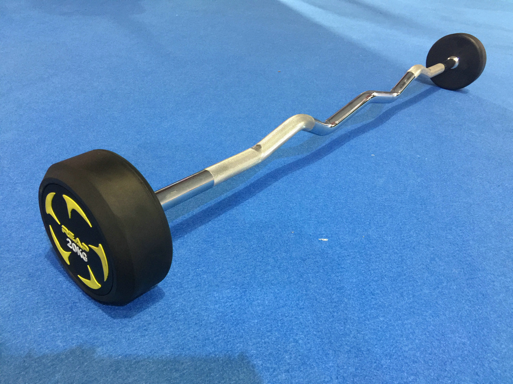 REAP rubber fixed barbell curl handle