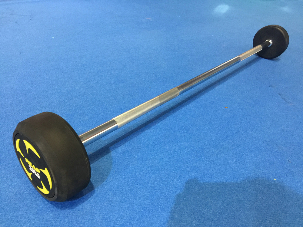 REAP rubber fixed barbell straight handle