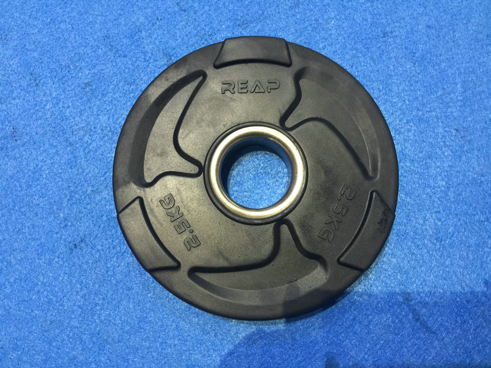 REAP olympic black rubber plate