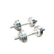 Chrome Dumbbell Set