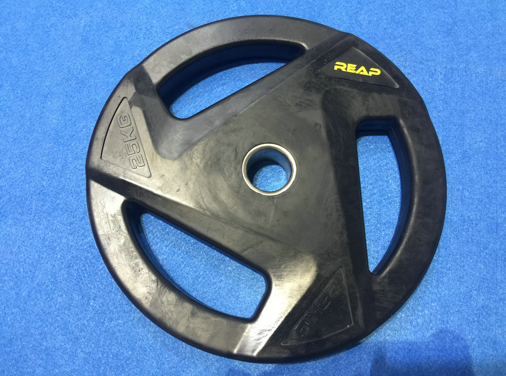 REAP olympic black rubber plate