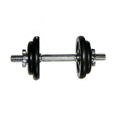 Black Cast Iron Dumbbell Set
