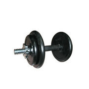 Black Rubber Dumbbell Set