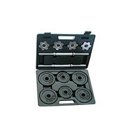 Black Cast Iron Dumbbell Set