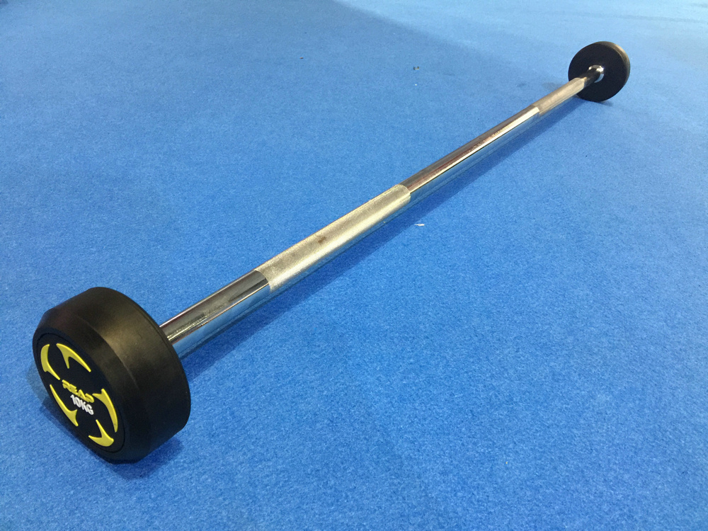 REAP rubber fixed barbell straight handle