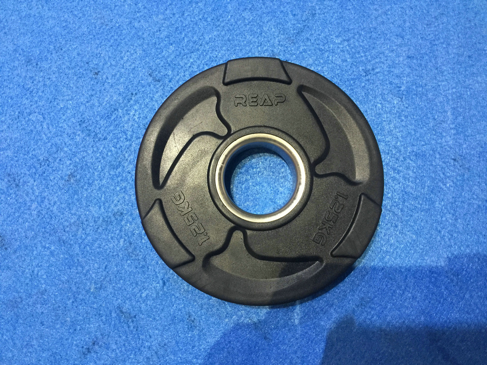 REAP olympic black rubber plate