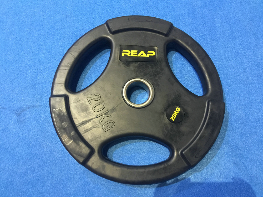 REAP olympic black rubber plate