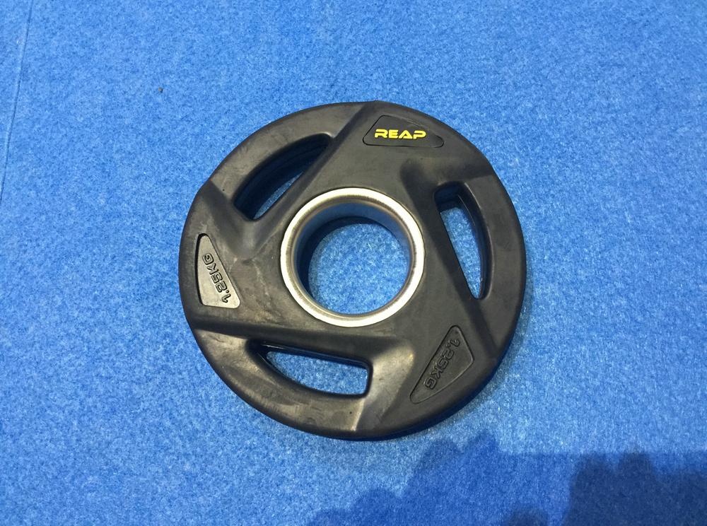 REAP olympic black rubber plate