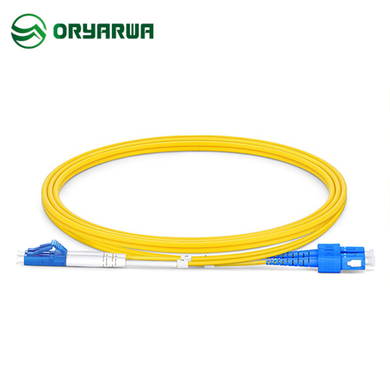 LC UPC to SC UPC DX SM Fiber Optic Patch Cord