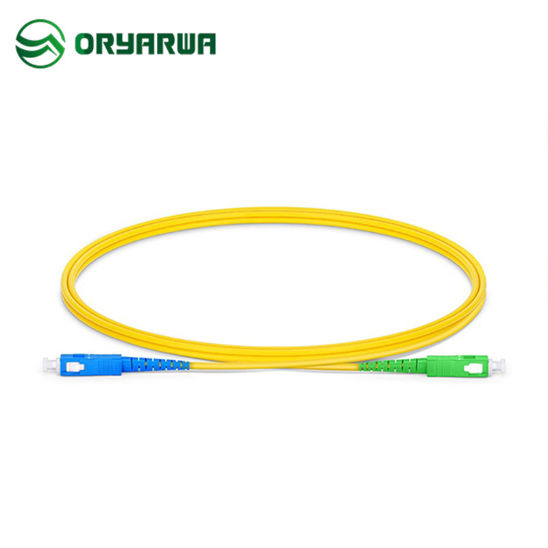 SC APC to SC UPC SX SM Fiber Optic Patch Cord