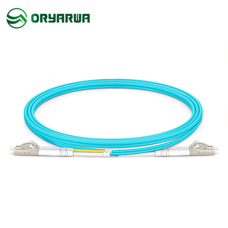 LC UPC to LC UPC DX OM3 MM Fiber Optic Patch Cord