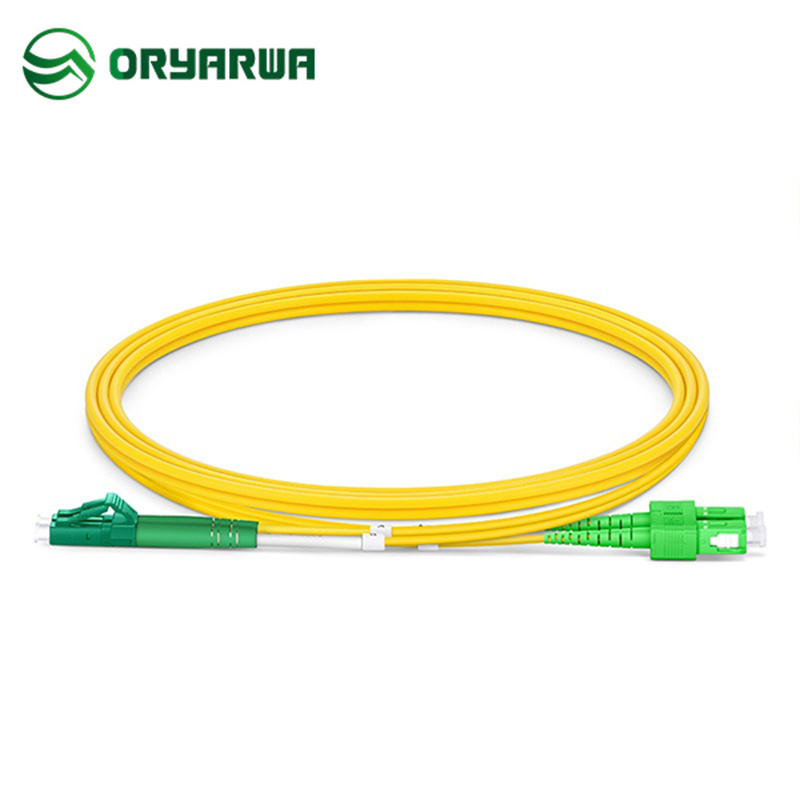 LC APC to SC APC DX SM Fiber Optic Patch Cord