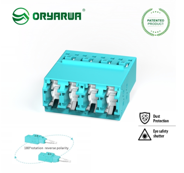 LC QUAD polarity switchable Adapter