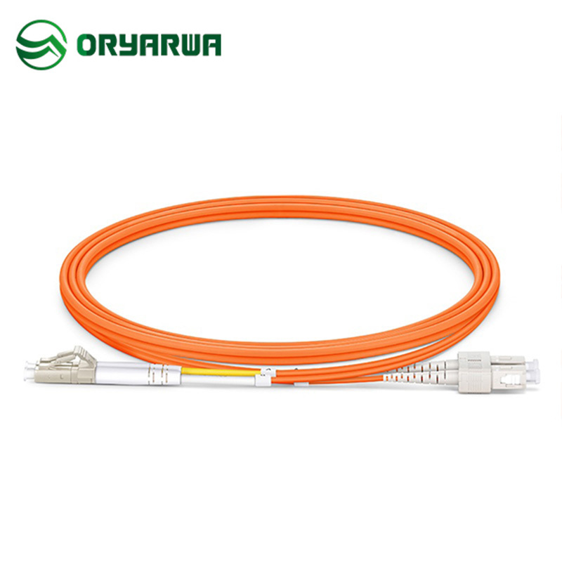 LC UPC to SC UPC DX OM2 MM Fiber Optic Patch Cord