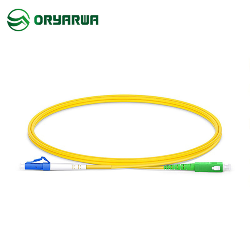 LC UPC to SC APC SX SM Fiber Optic Patch Cord