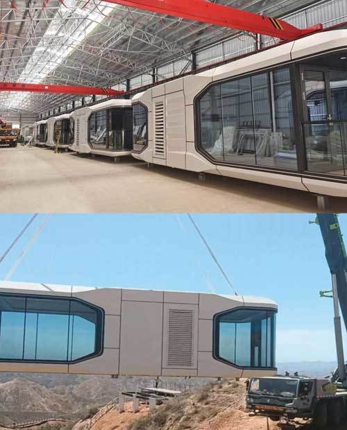 Rapid landing of prefabricated houses