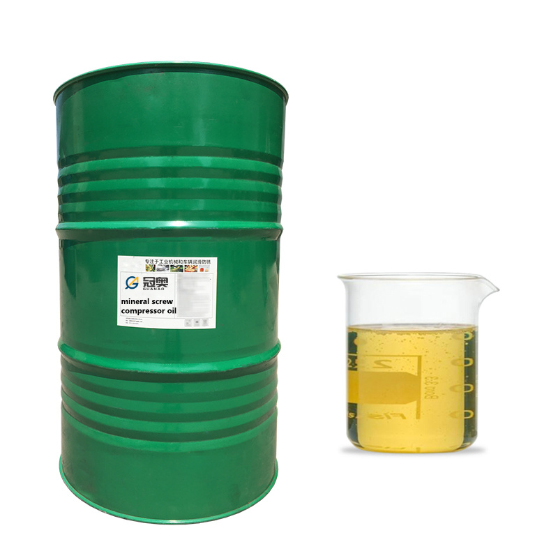 Mineral screw compressor oil