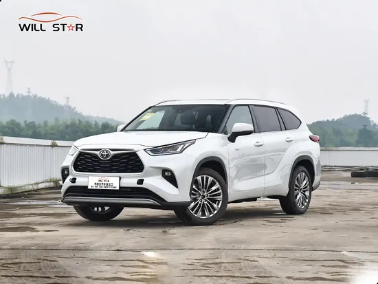 Б/у Toyota Highlander 4WD, высокопроизводительный бензиново-электрический гибридный автомобиль, 5 дверей, 57 мест, внедорожник среднего размера