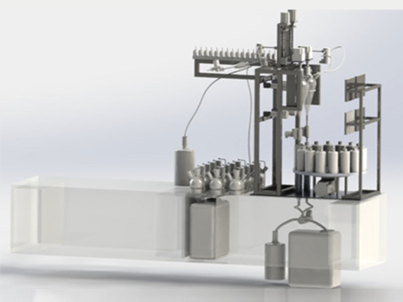 Fully automatic chemical preparation level separation visual inspection system