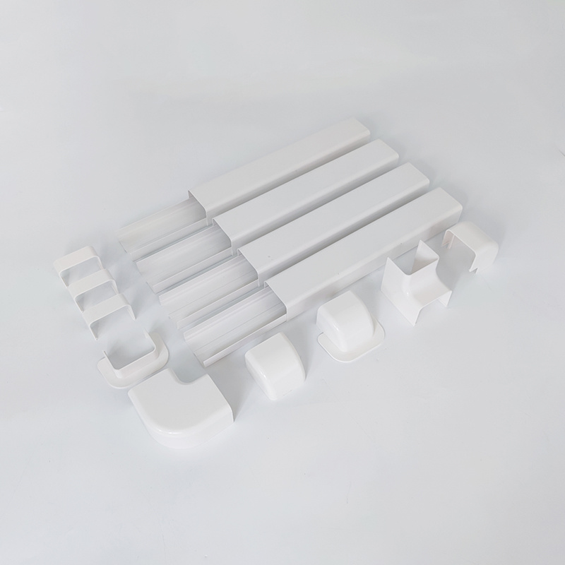 KD Series - 3" decorative colored PVC trunking duct kit for ductless mini split air conditioners