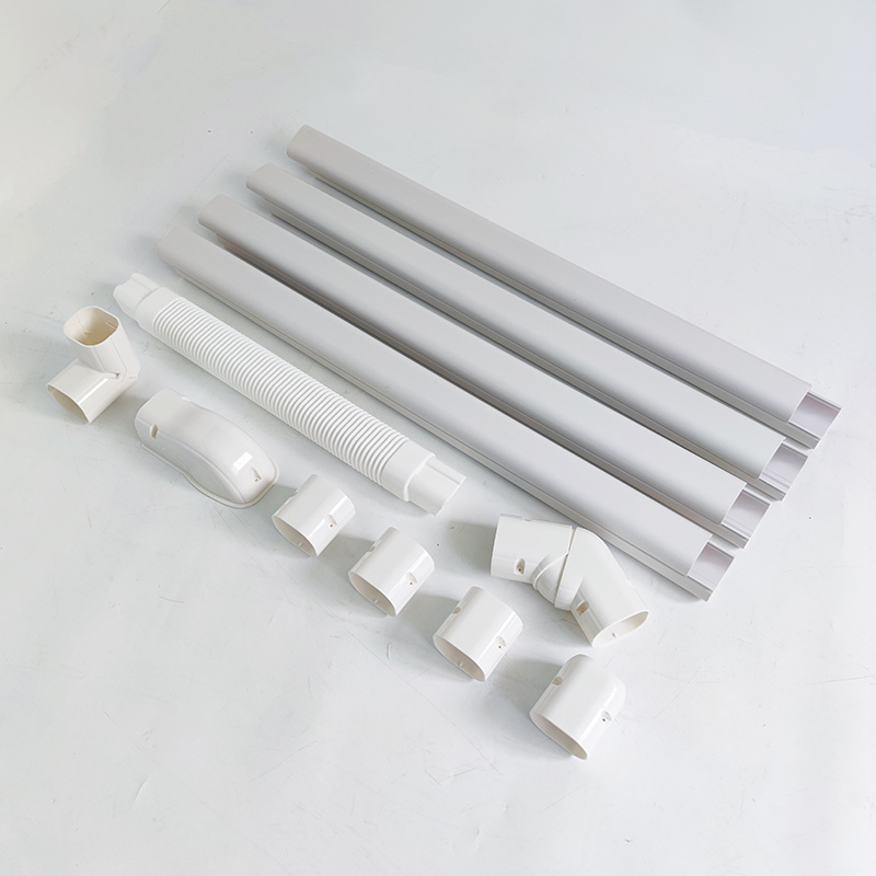 FG kits - Decorative line set pipe cover AC PVC air conditioner cover for mini split spare parts