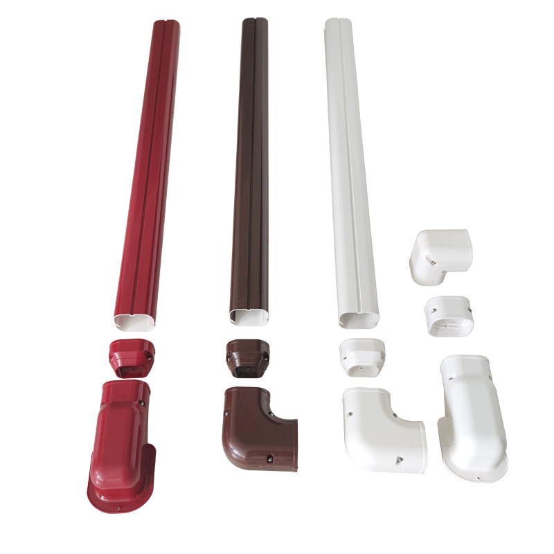 QD Series - 3" decorative Colored PVC kit for ductless mini split air conditioners and heat pumps