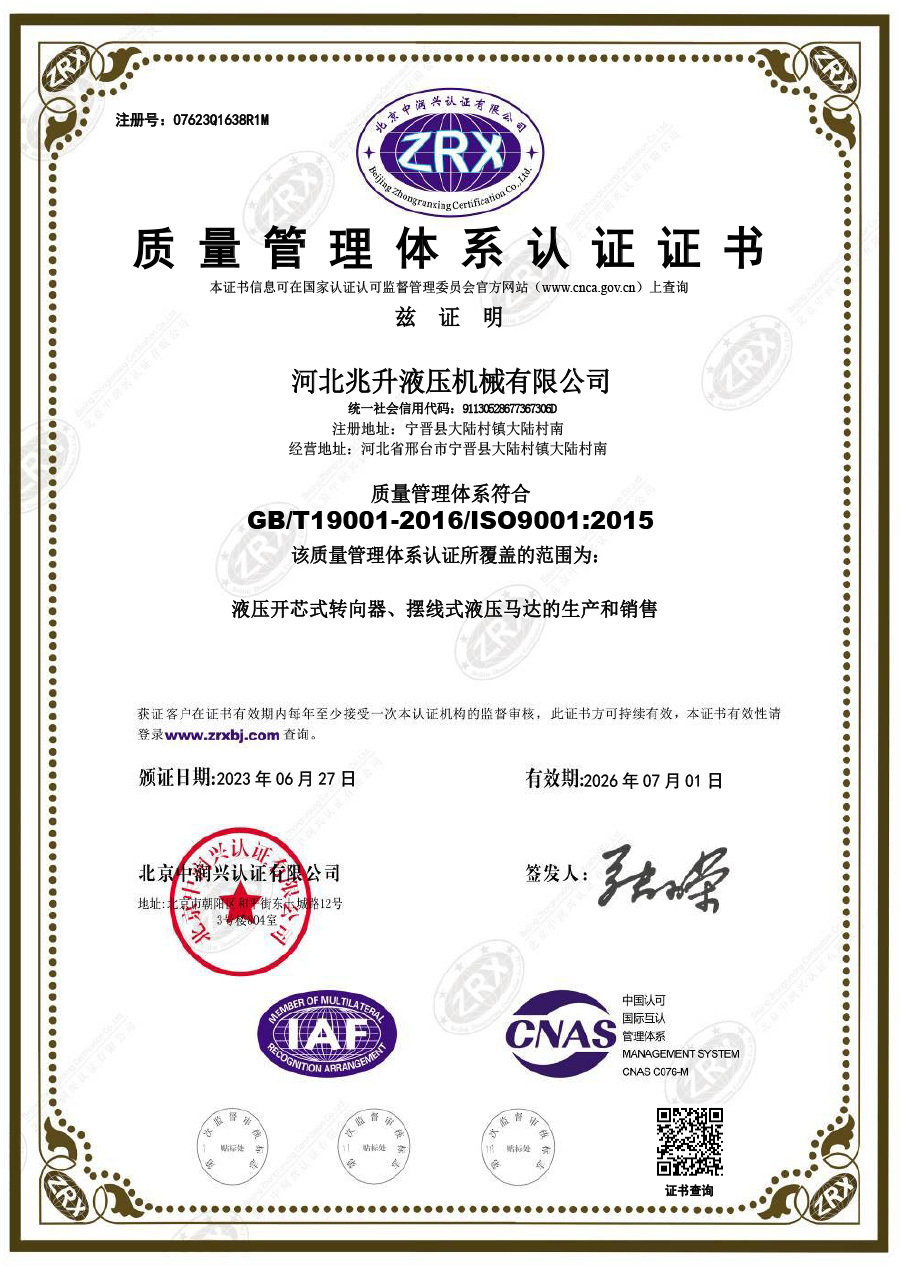 Quality Management System Certification