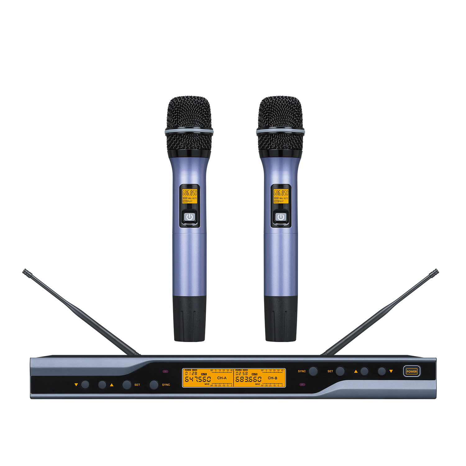 TRAIS V8 Professional UHF Wireless Karaoke Handheld MIC Microphone for KTV Family Singing Entertainment