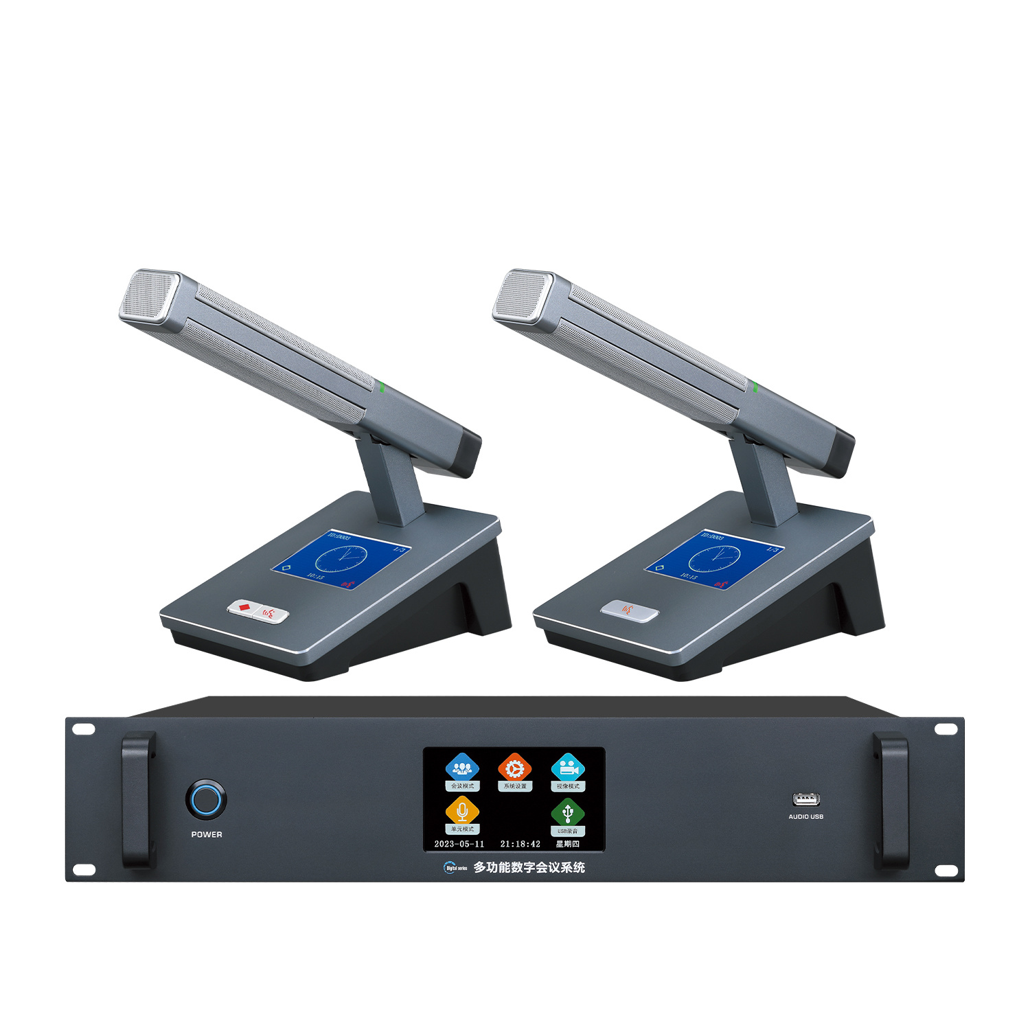 TRAIS TS-860 Discussion wired hand-in-hand conference system to help build a high-quality multimedia room!