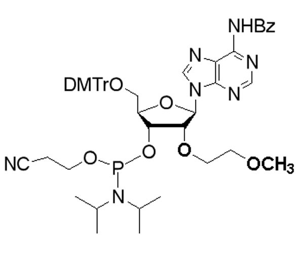 N6-Benzoyl-5’-O-(4,4’-dimethoxytrityl)-2’-O-(2-methoxyethyl)adenosine-3’-O-[(2-cyanoethyl)(N,N-diisopropyl)]phosphorramidite
