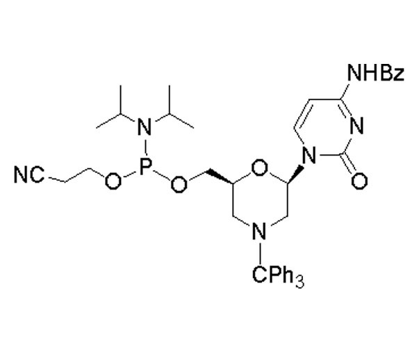 N-Trityl-N4-benzoyl-morpholino-C-7’-O-phosphoramidite