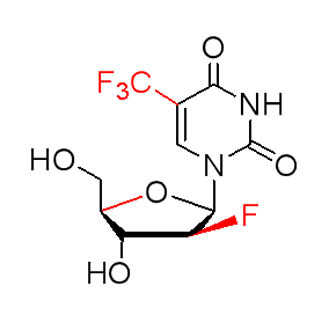 2’-Deoxy-2’-fluoro-5-triflu-oromethyl-arabinouridine