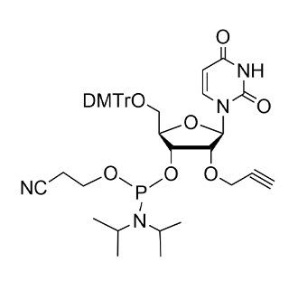 5’-O-DMTr-2’-O-propygyl uridine 3-CED phosphoramidite