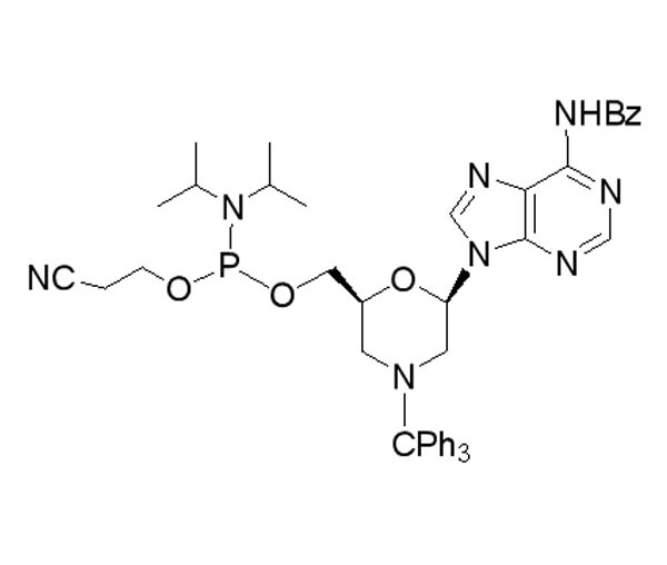 N-Trityl-N6-benzoyl-morpholino-A-7’-O-phosphoramidite
