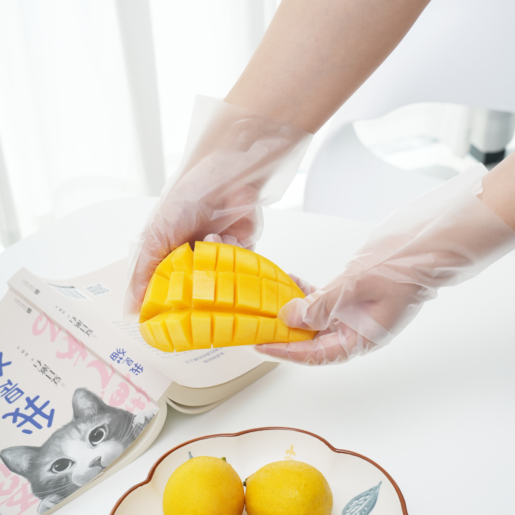 Guantes de TPE de grado alimenticio