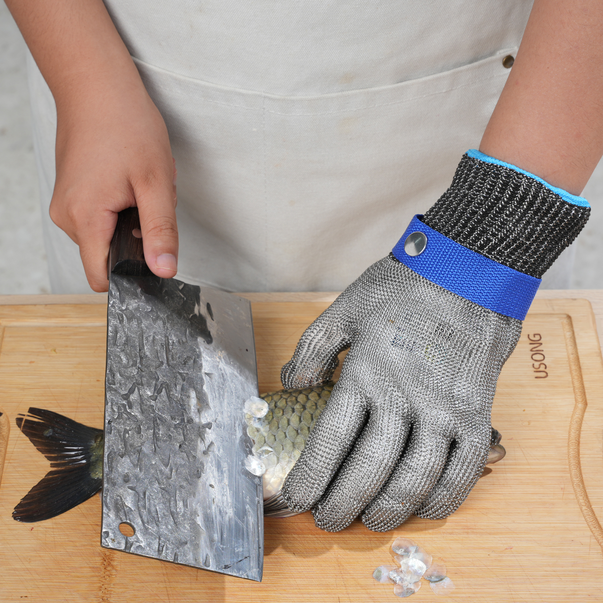 Titanfine Steel Wire Cut-Resistant Gloves