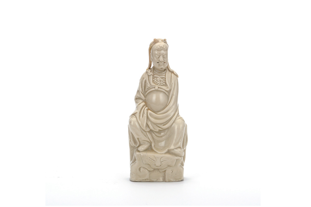 明  德化窯文財(cái)神坐像