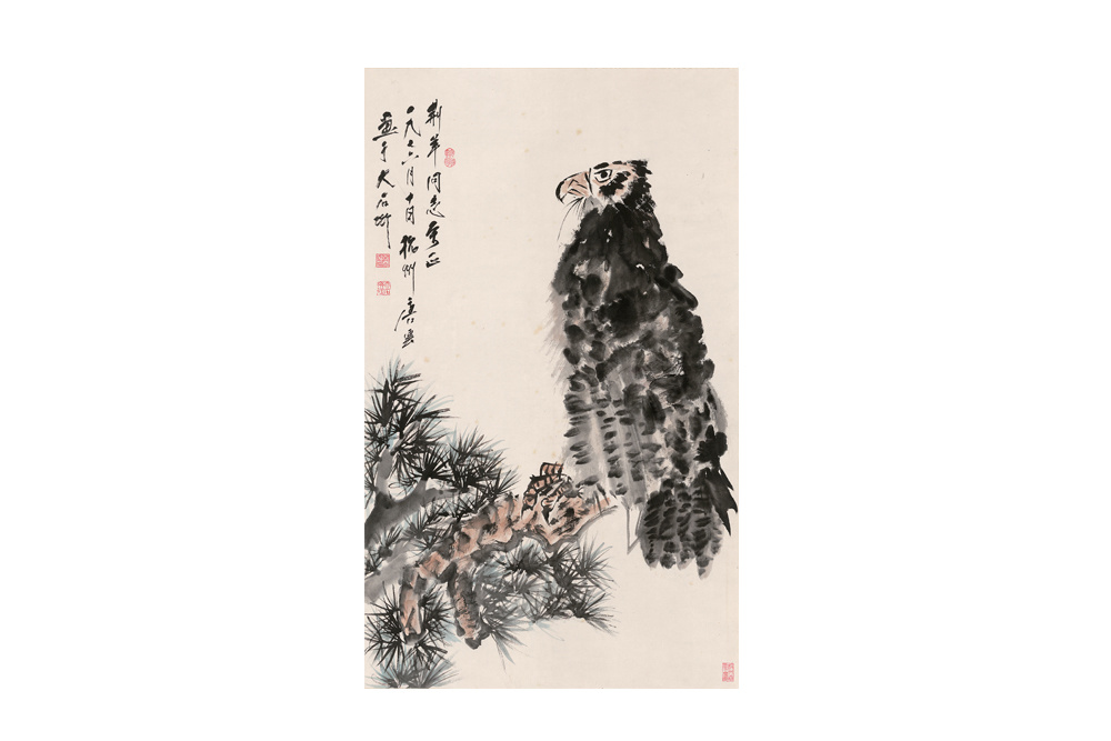 沙耆 1914～2005《虎圖》 水墨紙本鏡片
