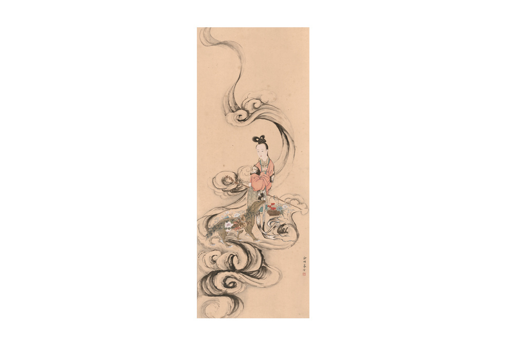 （近代）俞明  仕女