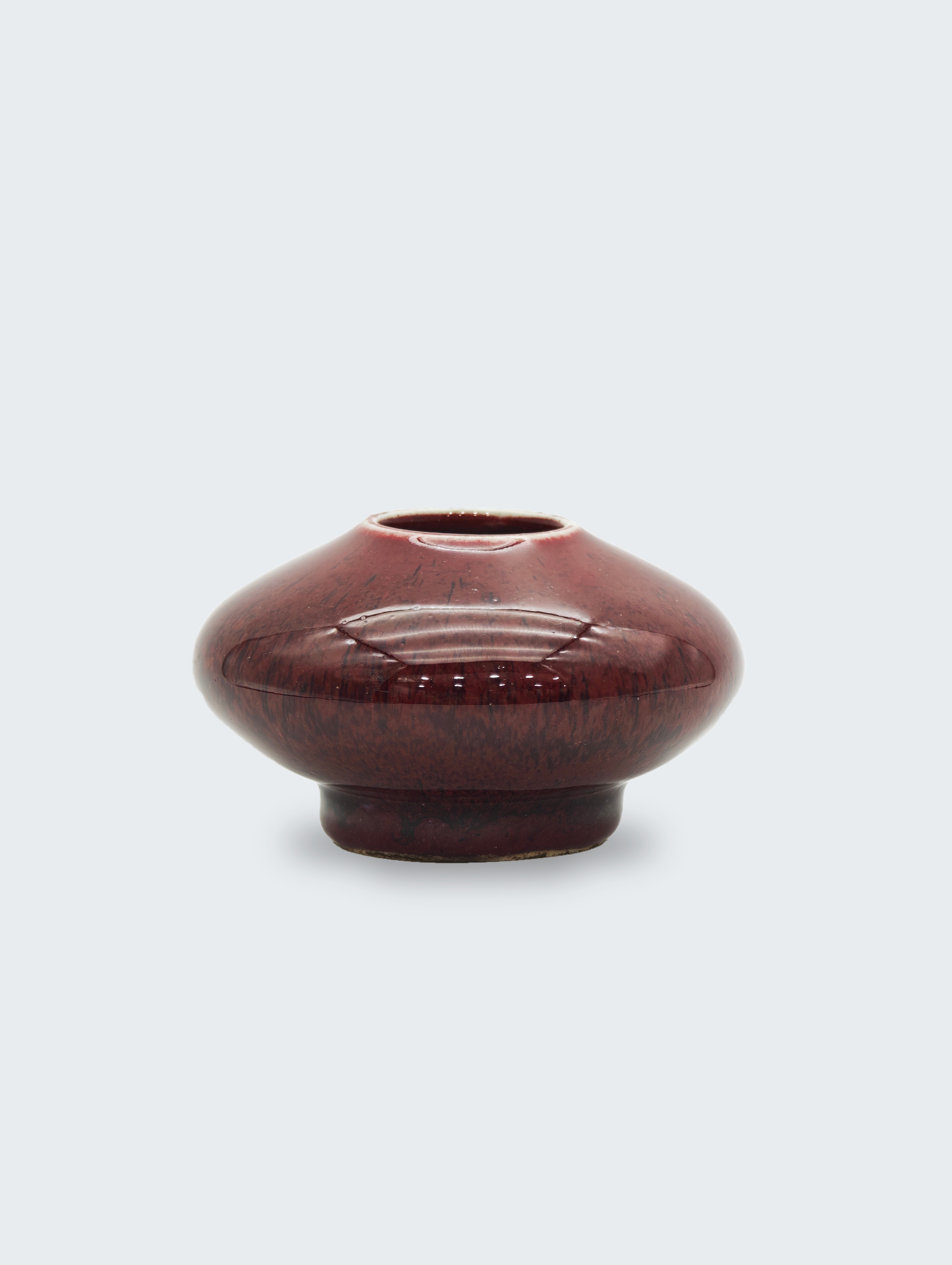 清乾隆 紅釉水盂