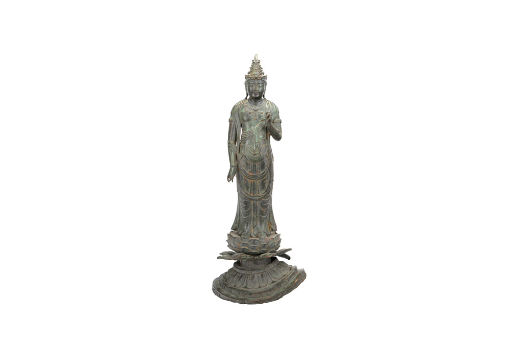 19 世紀(jì)  李朝銅觀音立像（撤拍）