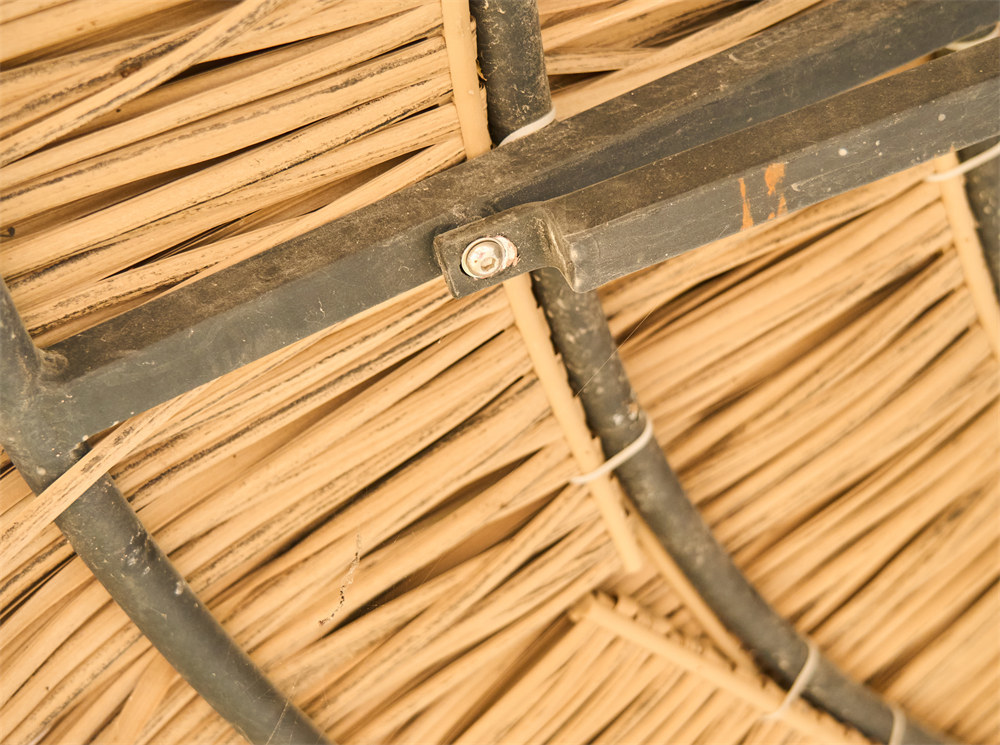 Synthetic straw umbrella